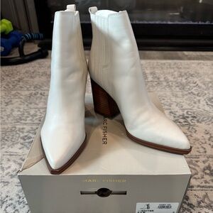 Marc Fisher Women's Ivory Matter Booties